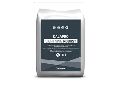 Dalapro Lightning Robust - färdigblandat sprutspackel för ytor med extra höga krav på hårdhet och skraptålighet