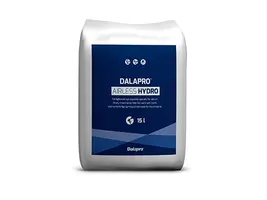 Dalapro Airless Hydro - färdigblandat, blått sprutspackel speciellt för våtrum