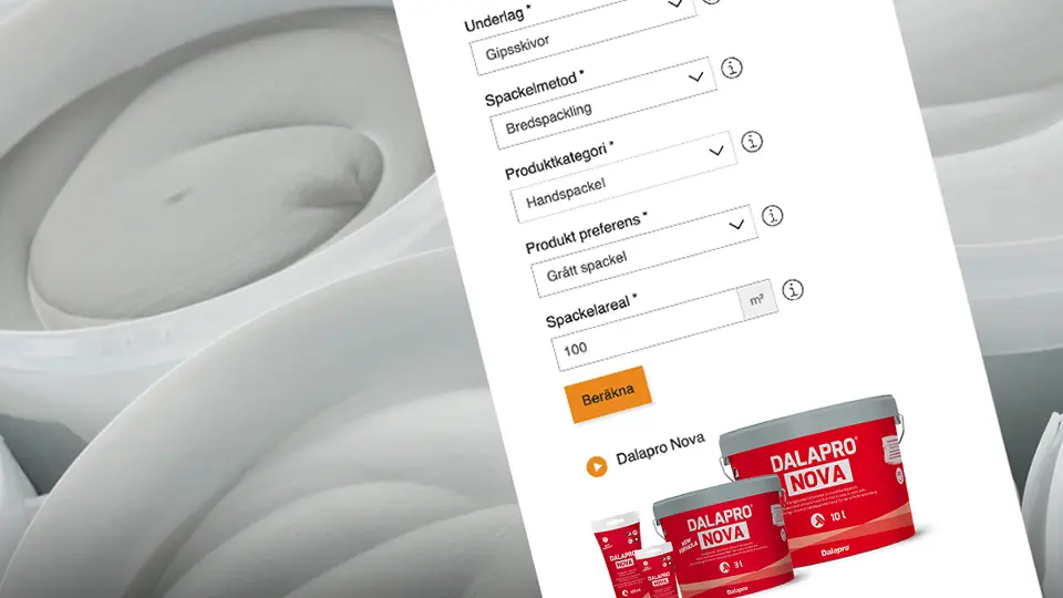 Dalapro Spackelberäknare