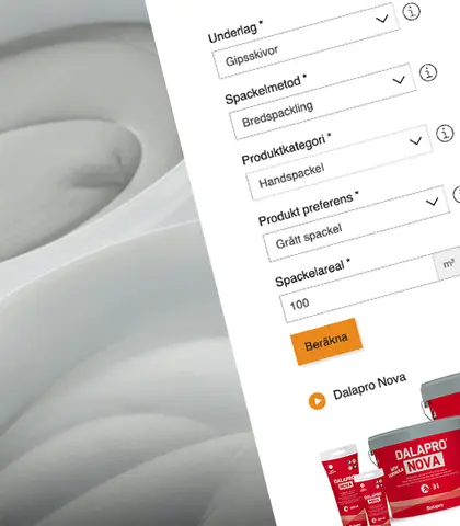 Dalapro Spackelberäknare